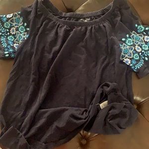 Talbots 1x blue shirt